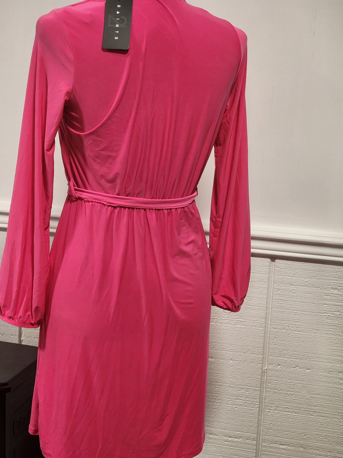Silky Pink Dress (Size Medium)