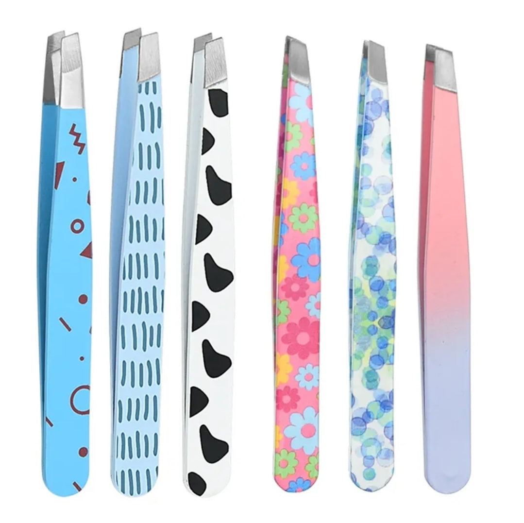 1 PC Eyebrow Tweezers (Cow Pattern) and More