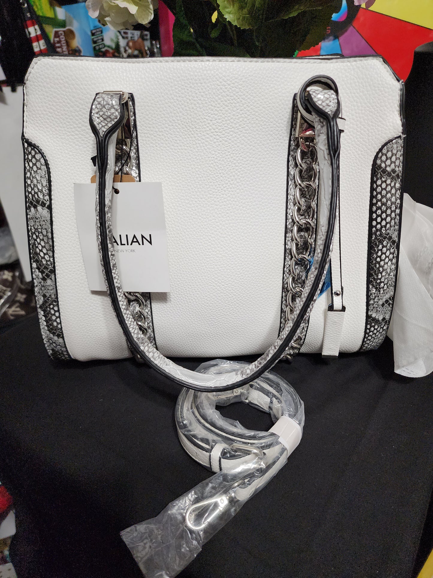 GALIAN Snakeskin Handbag