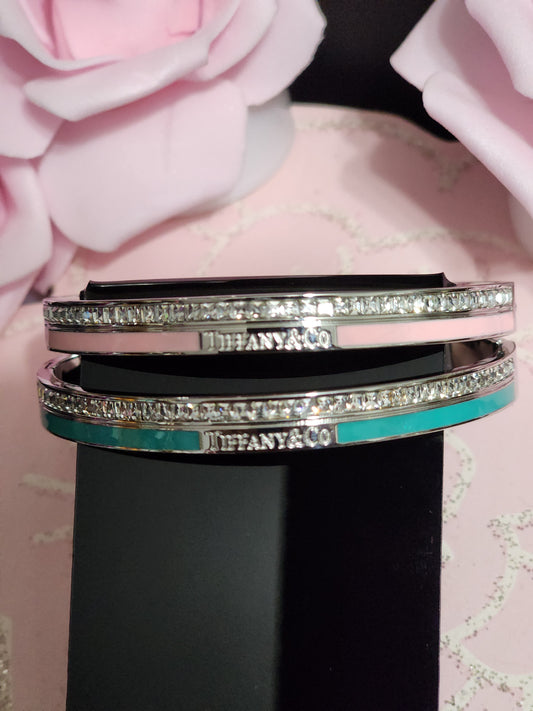 Inspired By Tiffany & Company Silver Stainless Steel Bracelets