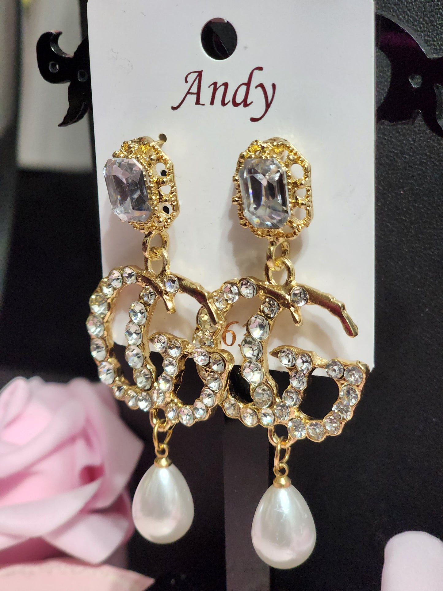 Inspired By Gold or Silver Pearl Drop Earrings