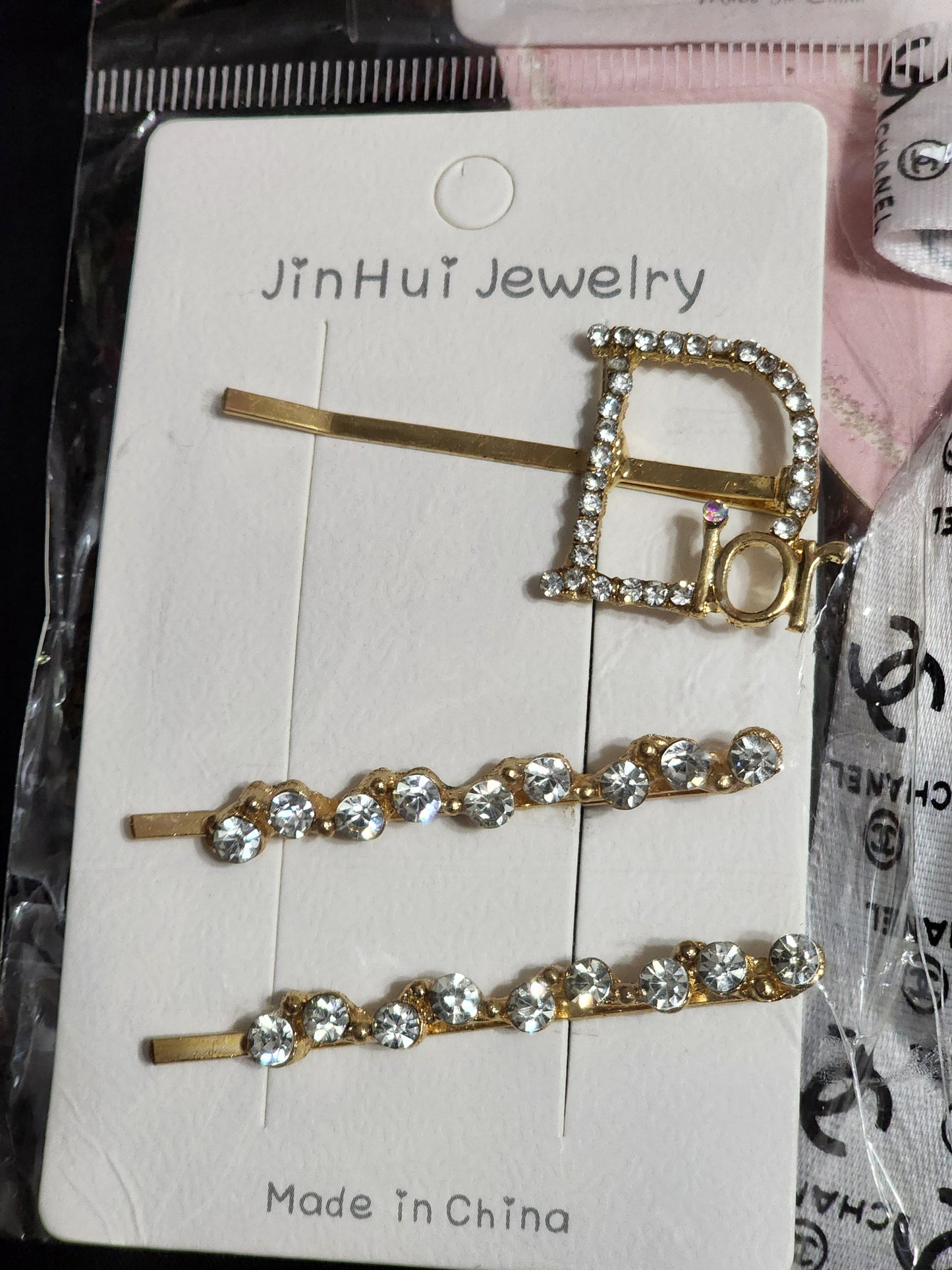Inspired By Hair Pins/Clips Gold or Silver with Rhinestones or Packs of 5 Hair Clips