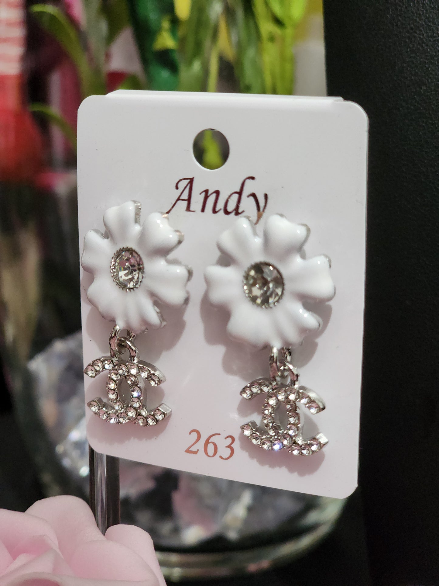 Inspired Silver or Gold Flower Earrings