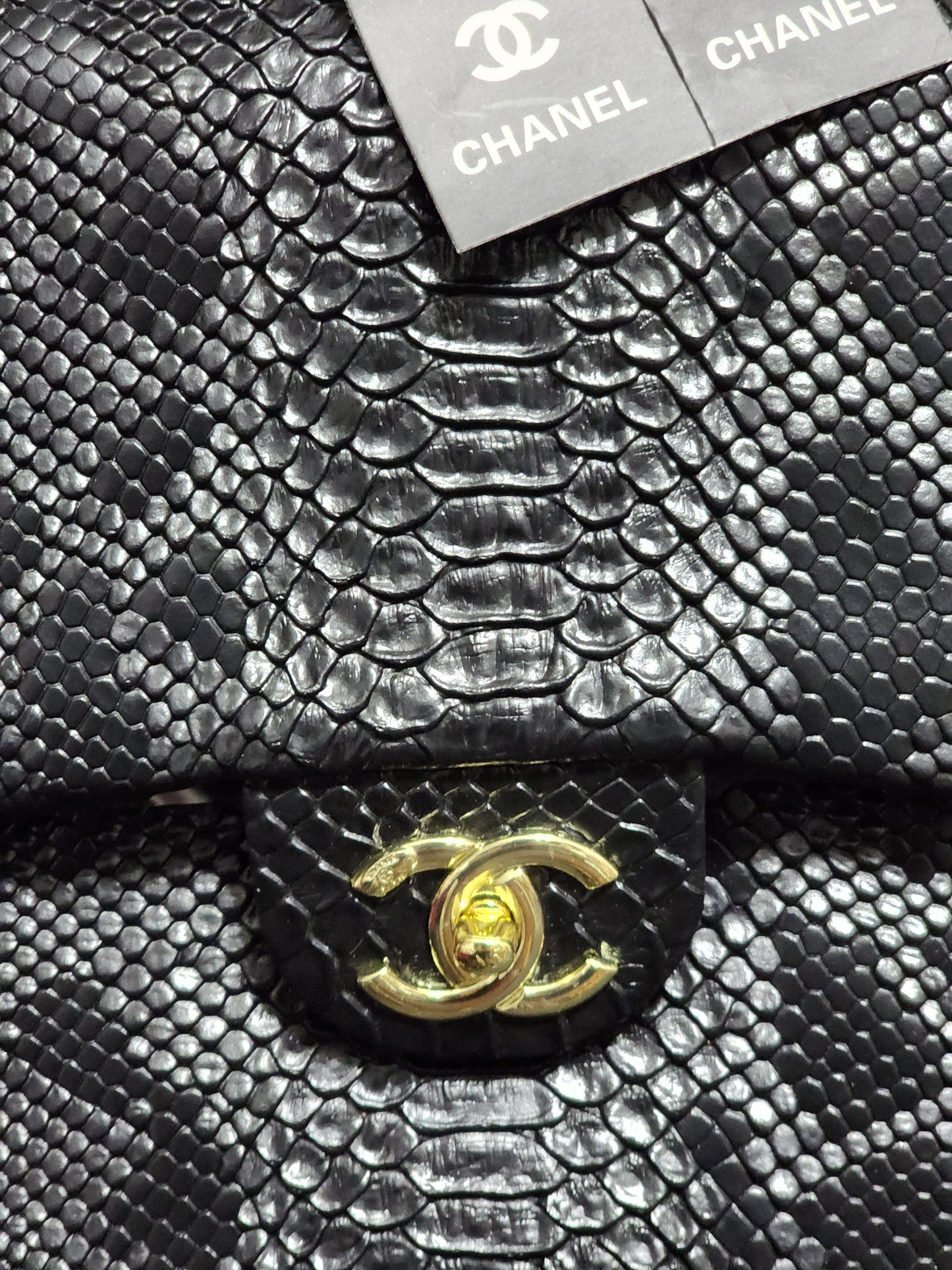 Inspired Black, Purple or Silver Snakeskin Handbags