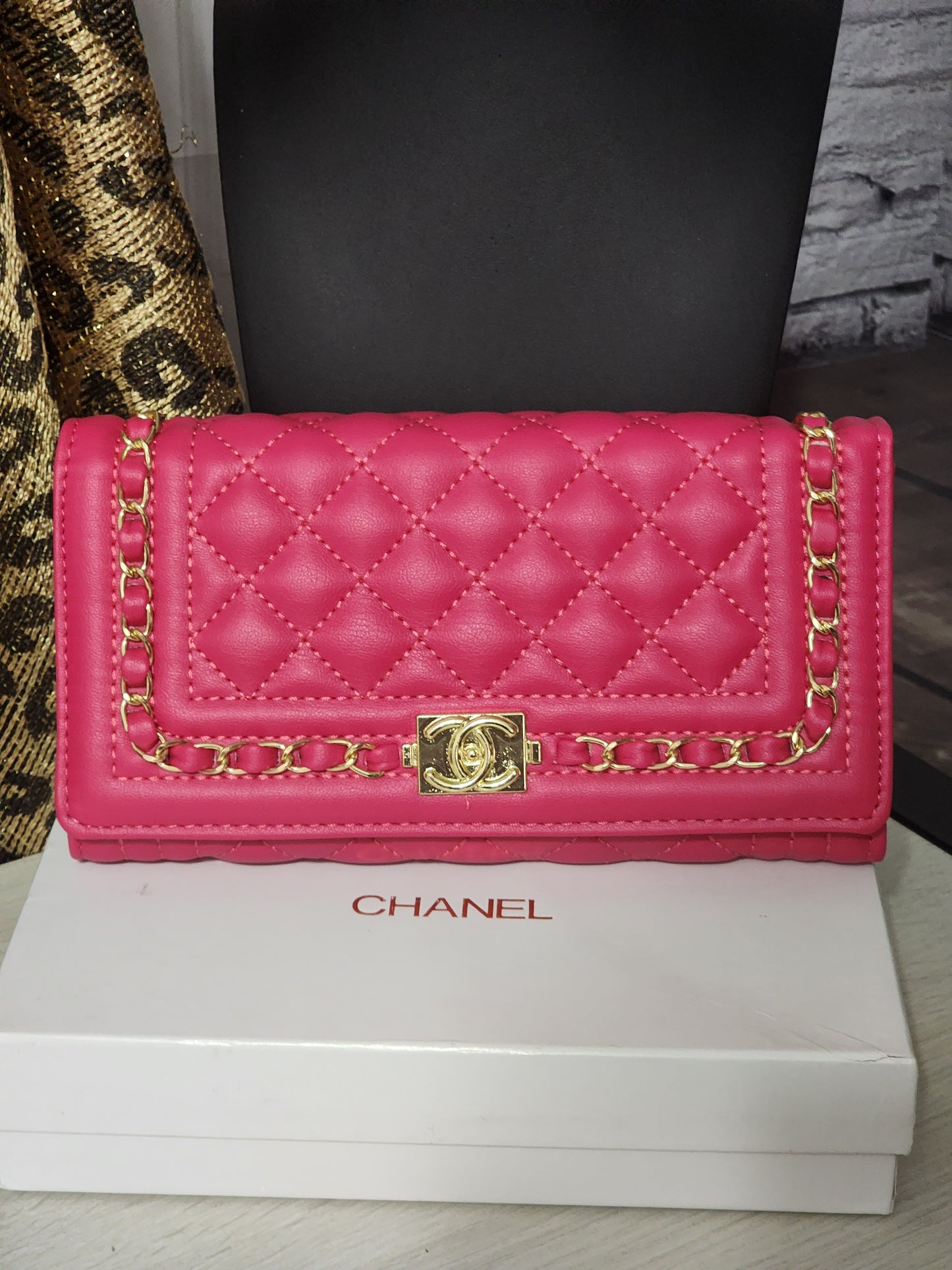 Inspired Black or Pink Clutches/Crossbody
