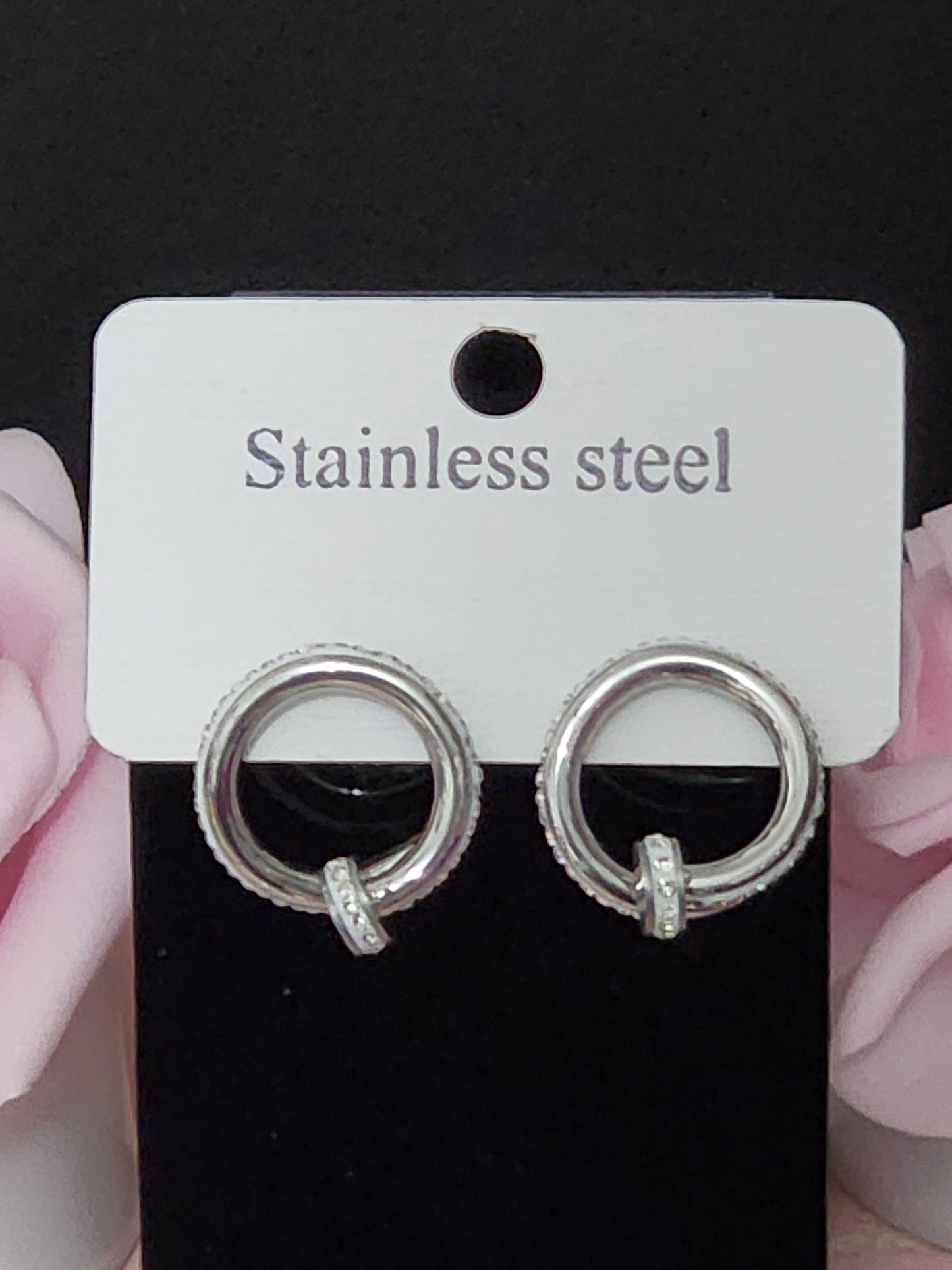 Inspired Silver Stainless Steel Earrings