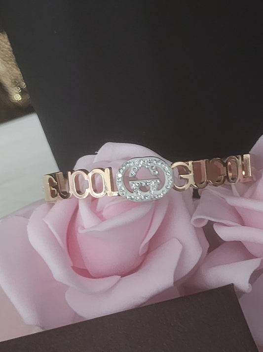 Inspired Rose Gold or Gold Stainless Steel Bracelets