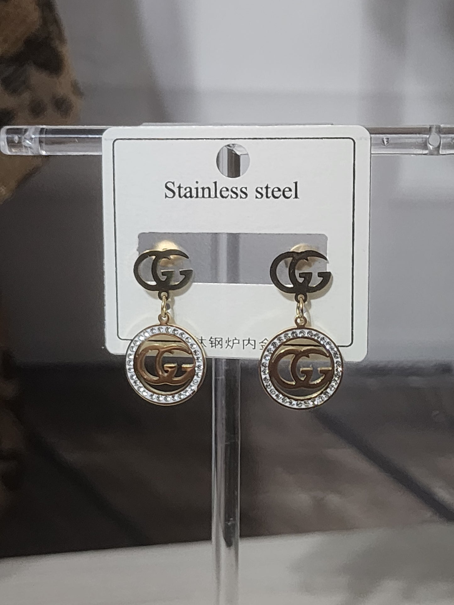 Gold Inspired Stainless Steel Earrings