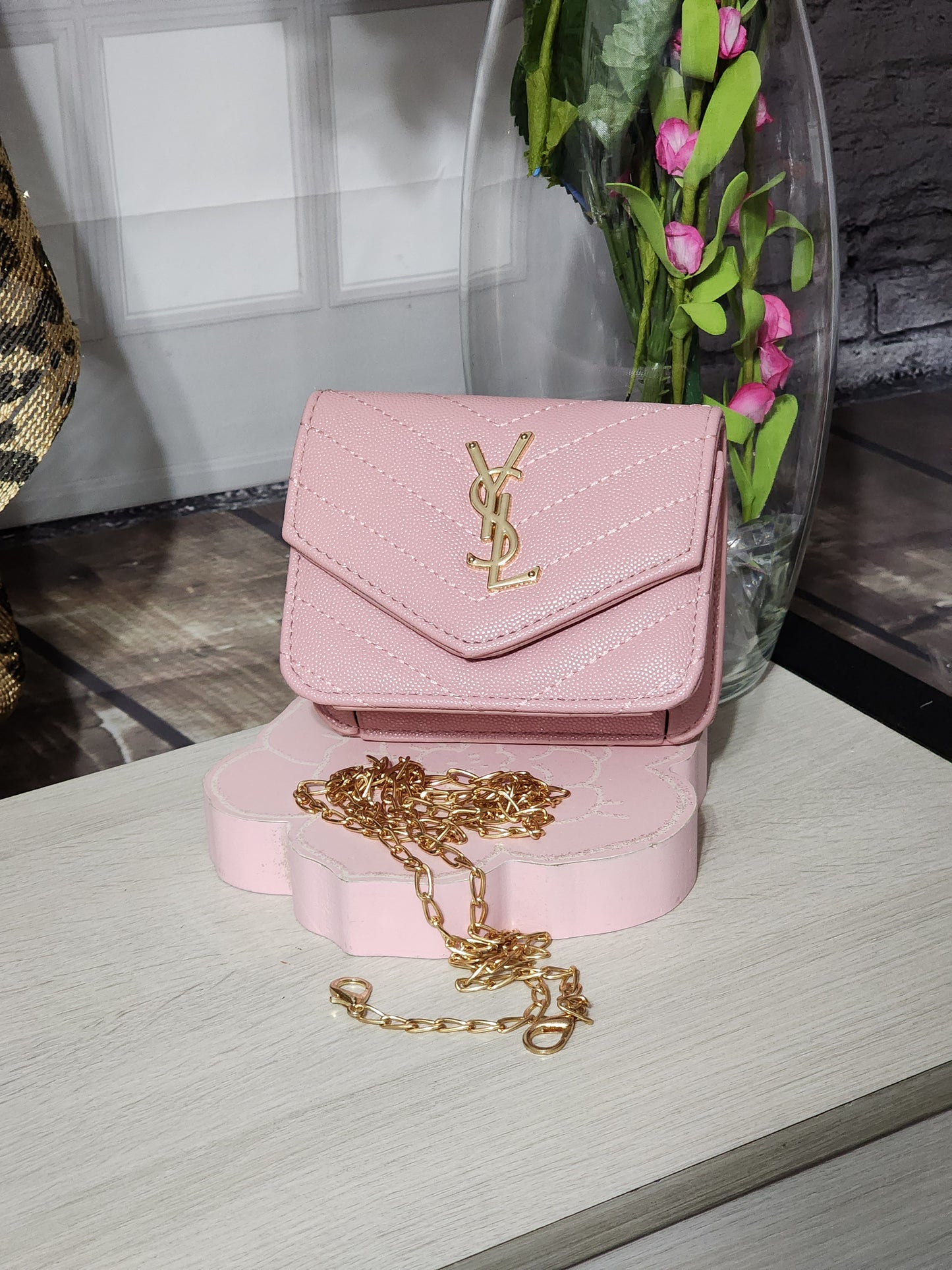 Inspired Mini Soft Pink Crossbody