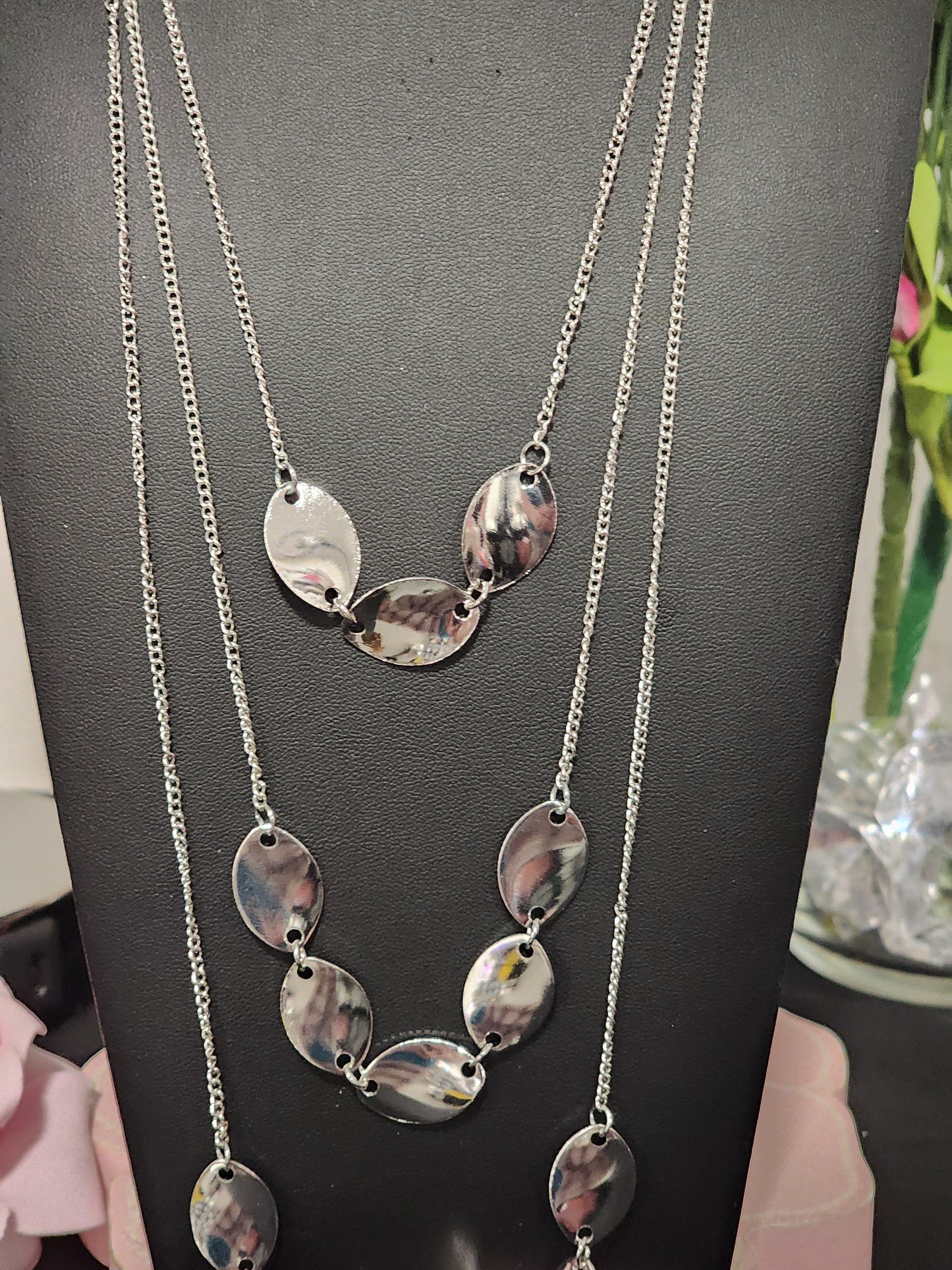 Multi-Layered Silver Necklace