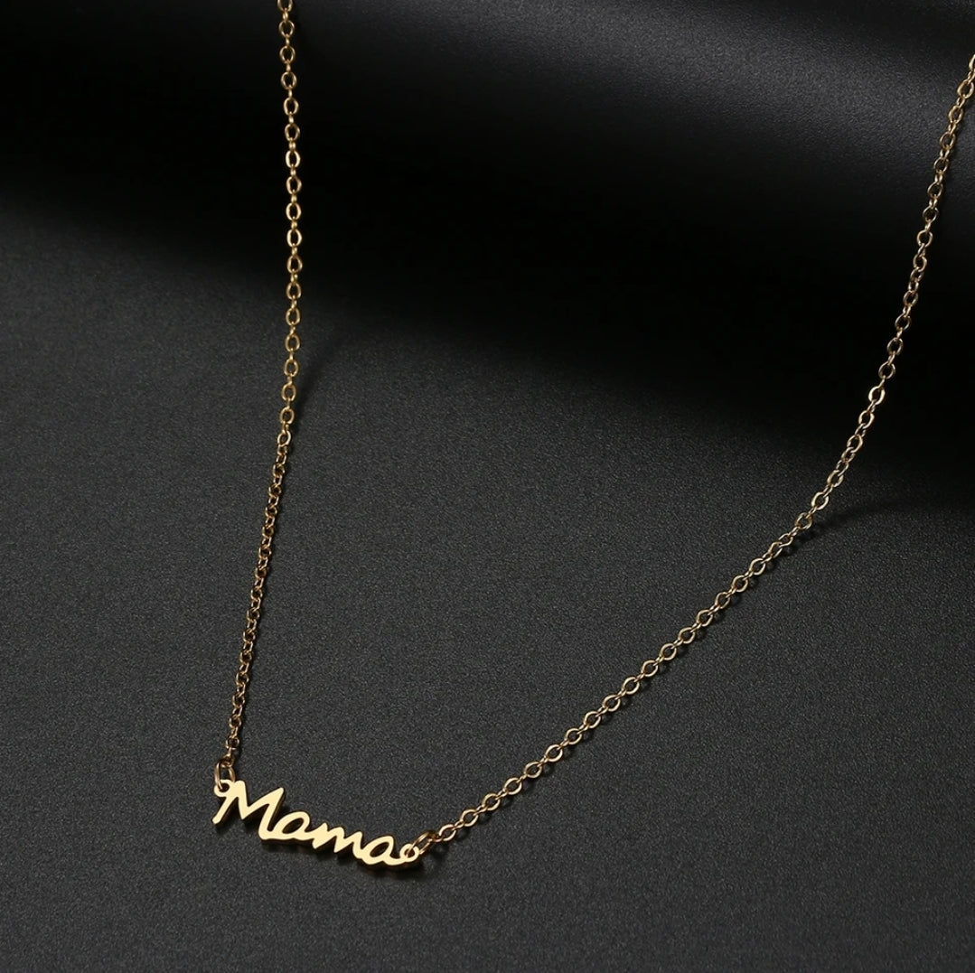 Mama Stainless Steel Necklace