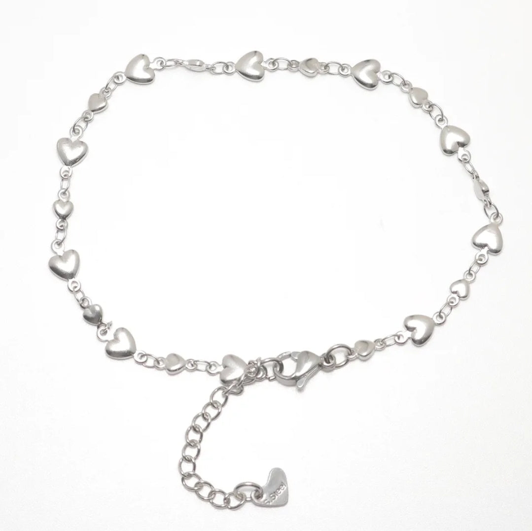 304 Stainless Steel Gold or Silver Color Anklets