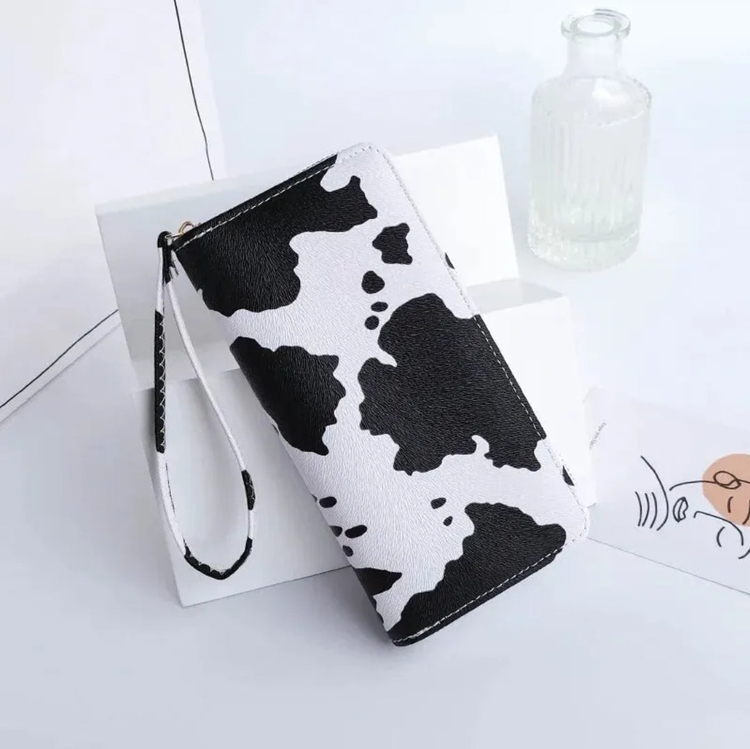 Cow Pattern Long Wallet