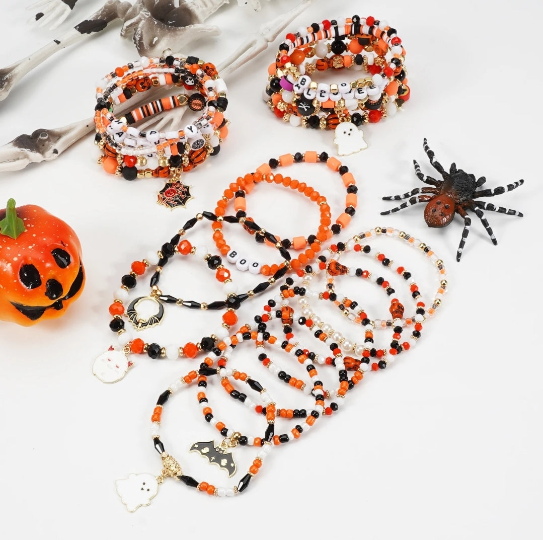 Halloween Stack Bracelets