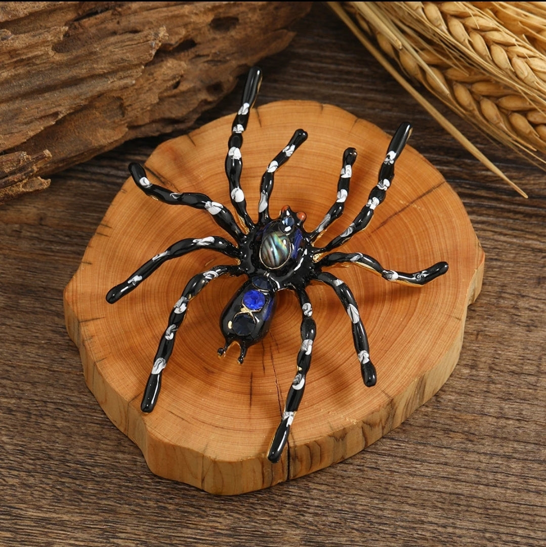 Halloween Spider Brooches,  Spider Rings and Spider Bracelets