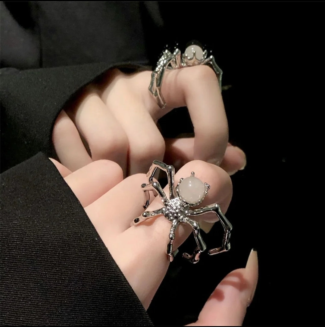 Halloween Spider Brooches,  Spider Rings and Spider Bracelets