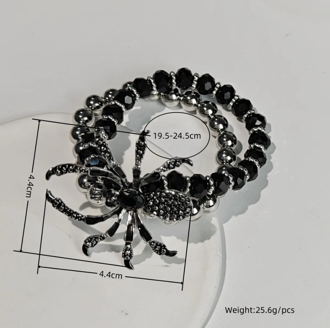 Halloween Spider Brooches,  Spider Rings and Spider Bracelets