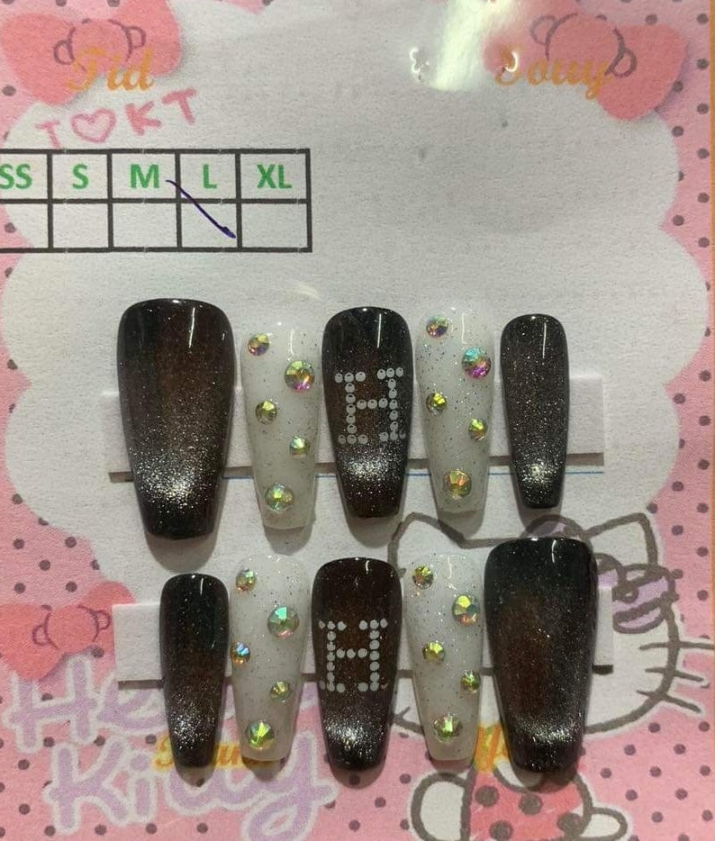 Inspired Press on Finger Nails