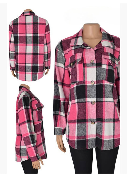 Womens PLAID Pattern Shackets (24hrs FLASH SALE ends 3/13)