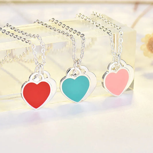 925 Silver or Stainless Steel Inspired By Tiffany Heart Pendants Necklaces