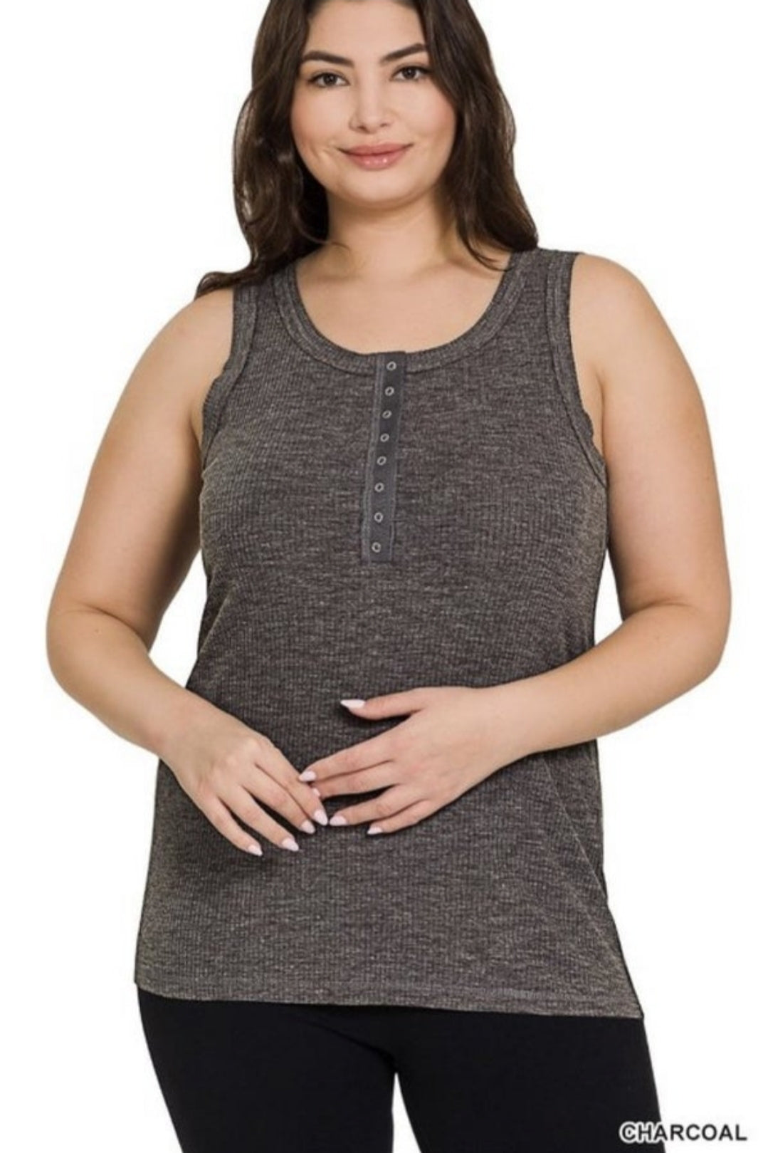 ZENANA Ribbed Tank Top, sizes XL and 1XL (CLEARANCE)