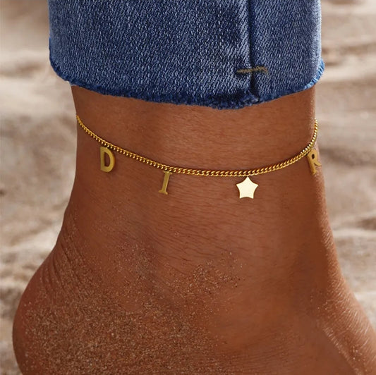 Fashion Inspired Stainless Steel Gold and Silver Anklets
