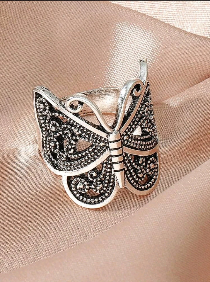 Butterfly Design Ring Adjustable Band
