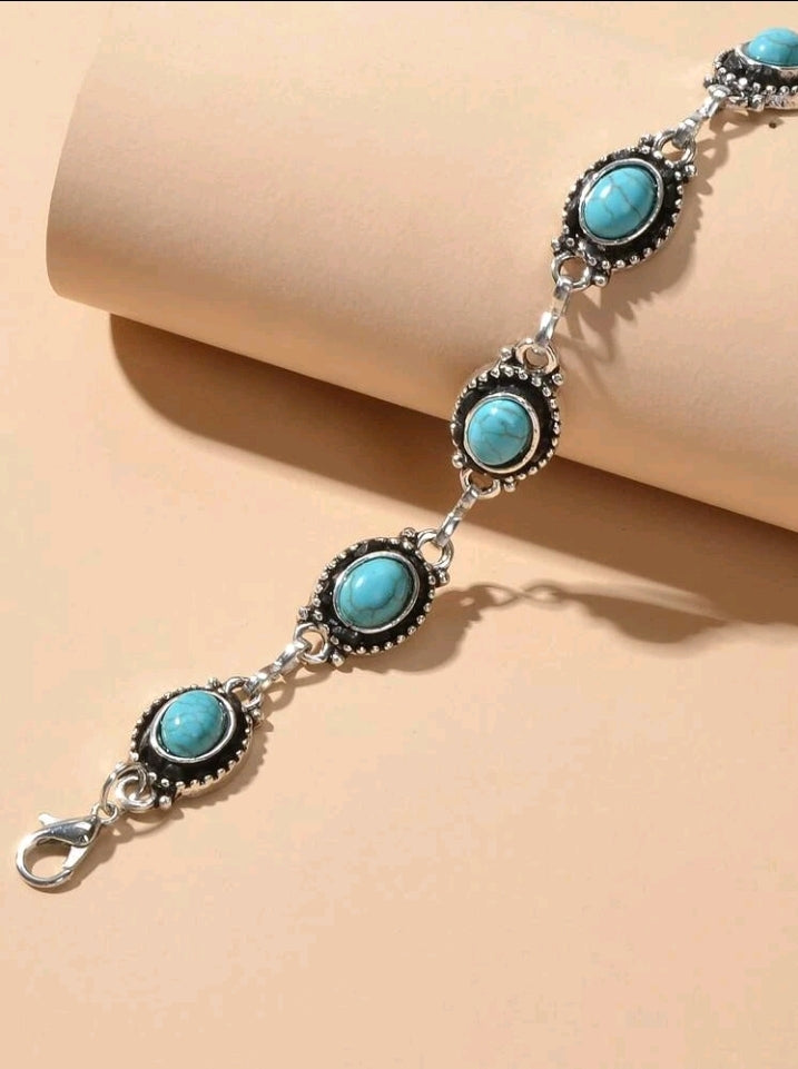 Vintage Turquoise Anklet