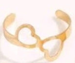 Hearts Toe Ring (Gold Color)