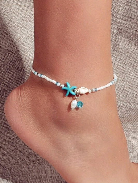 Starfish, Conch Anklet