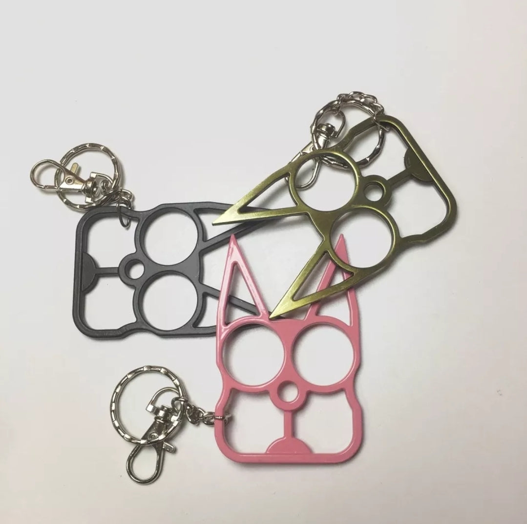 Safety Cat Keychains (Available in Black, Bronze, Pink, Teal or Purple)