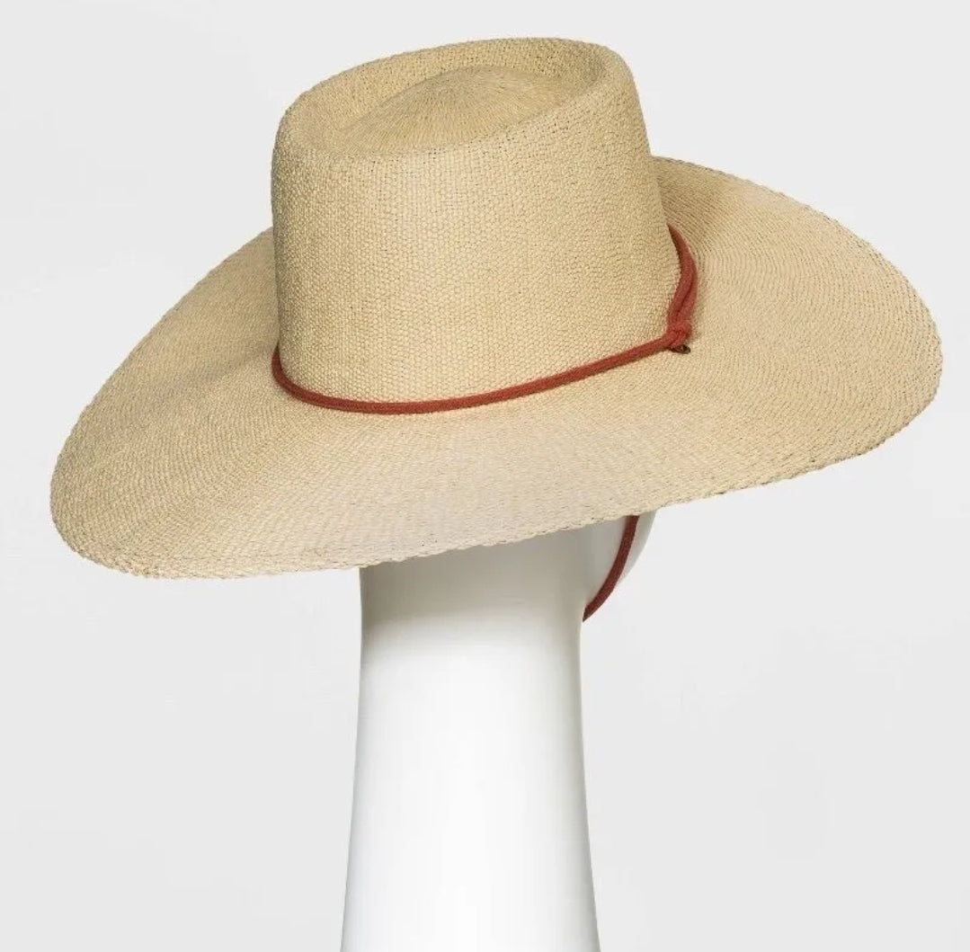 Women's Straw Boater Hat